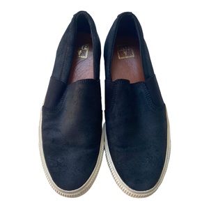 Frye Patton Slip on Suede Sneakers Black 10.5 Mens